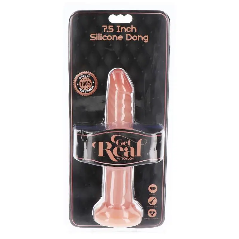 GET REAL - DONG IN SILICONE 19 CM PELLE - immagine 3