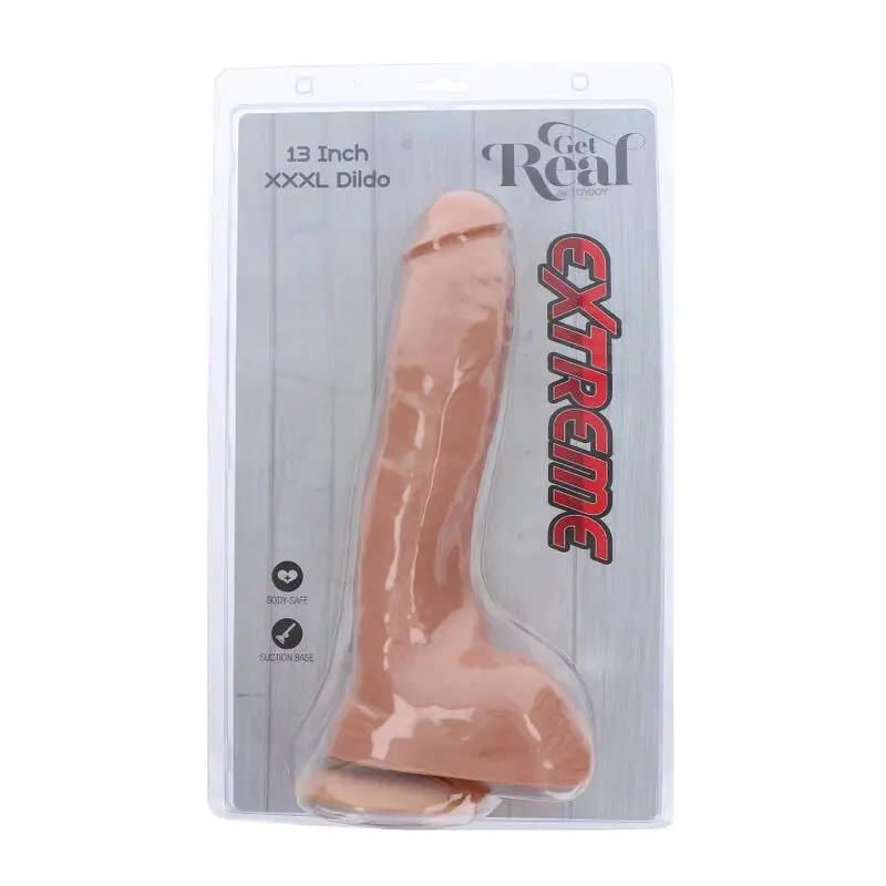 GET REAL - DILDO XXXL ESTREMO 34 CM PELLE - immagine 5