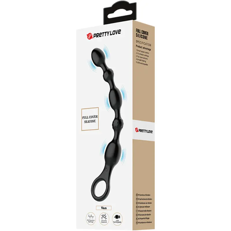 PRETTY LOVE - VAN ANAL BALLS 10 VIBRAZIONI IN SILICONE RICARICABILE - immagine 9