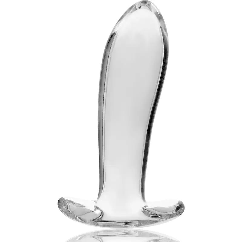 NEBULA SERIES BY IBIZA - MODELLO 5 PLUG ANALE VETRO BOROSILICATO TRASPARENTE 12.5 CM -O- 3.5 CM - immagine 4