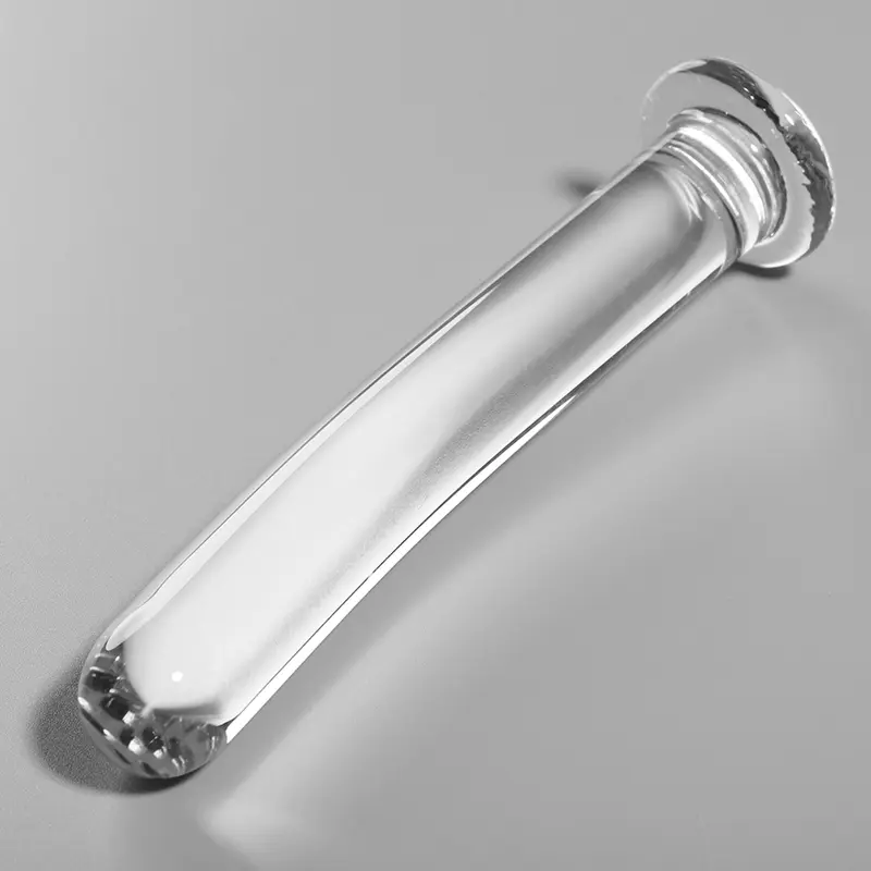 NEBULA SERIES BY IBIZA - MODELLO 8 DILDO IN VETRO BOROSILICATO TRASPARENTE 14.5 CM -O- 2 CM - immagine 2