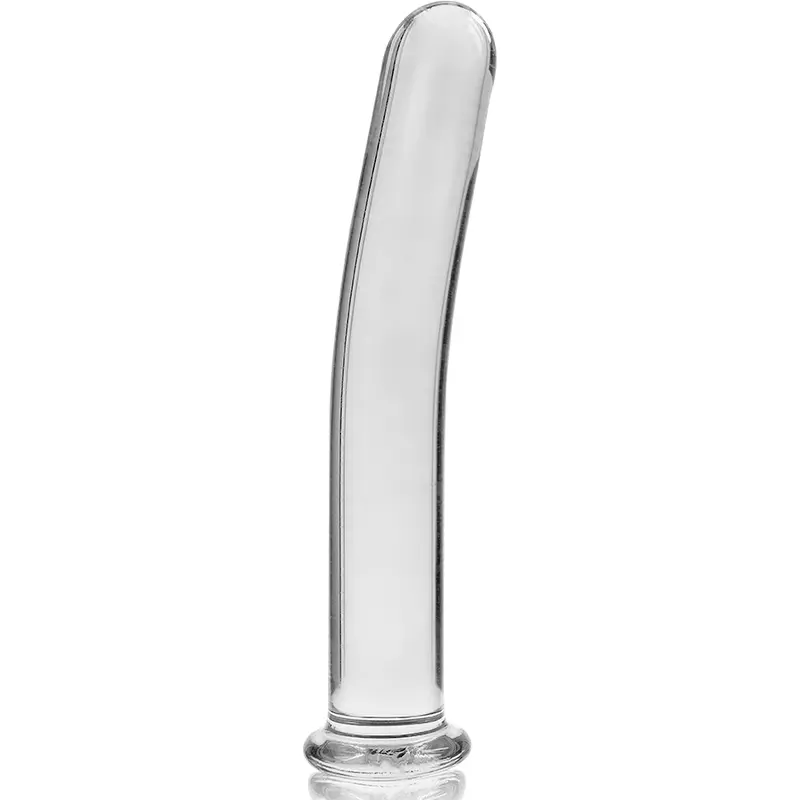 NEBULA SERIES BY IBIZA - MODELLO 8 DILDO IN VETRO BOROSILICATO TRASPARENTE 14.5 CM -O- 2 CM - immagine 4