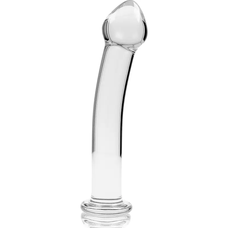 NEBULA SERIES BY IBIZA - MODELLO 11 DILDO IN VETRO BOROSILICATO TRASPARENTE 16 CM -O- 3 CM - immagine 4