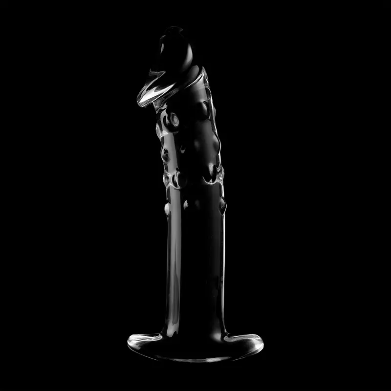 NEBULA SERIES BY IBIZA - MODELLO 19 DILDO IN VETRO BOROSILICATO TRASPARENTE 18.5 CM -O- 4 CM - immagine 6