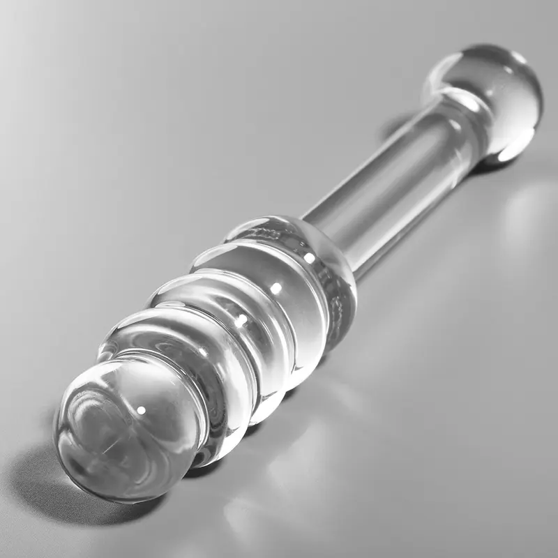 NEBULA SERIES BY IBIZA - MODELLO 20 DILDO IN VETRO BOROSILICATO TRASPARENTE 20.5 CM -O- 3 CM - immagine 2
