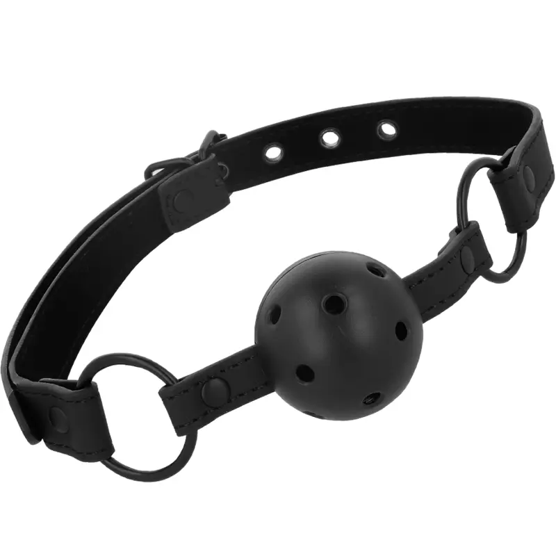 INTENSE - FETISH BALL GAG IN PELLE VEGANA - immagine 2