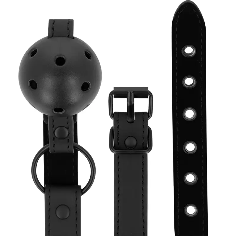INTENSE - FETISH BALL GAG IN PELLE VEGANA - immagine 4