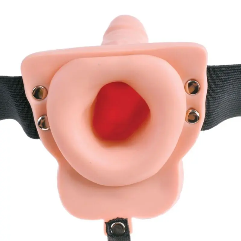 FETISH FANTASY SERIES - IMBRAGATURA REGOLABILE TELECOMANDO PENE REALISTICO CON TESTICOLI RICARICABILI E VIBRATORE 15 CM - immagine 3