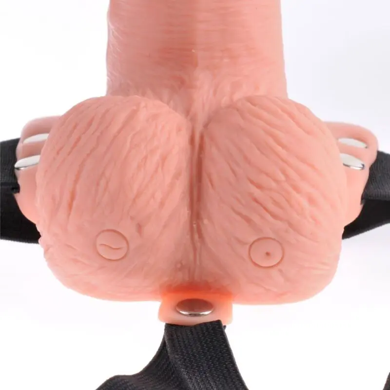FETISH FANTASY SERIES - IMBRAGATURA REGOLABILE TELECOMANDO PENE REALISTICO CON TESTICOLI RICARICABILI E VIBRATORE 15 CM - immagine 4