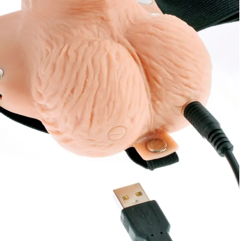 FETISH FANTASY SERIES - IMBRAGATURA REGOLABILE TELECOMANDO PENE REALISTICO CON TESTICOLI RICARICABILI E VIBRATORE 15 CM - immagine 6