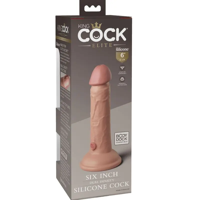 KING COCK - ELITE DILDO REALISTICO IN SILICONE 15.2 CM - immagine 6