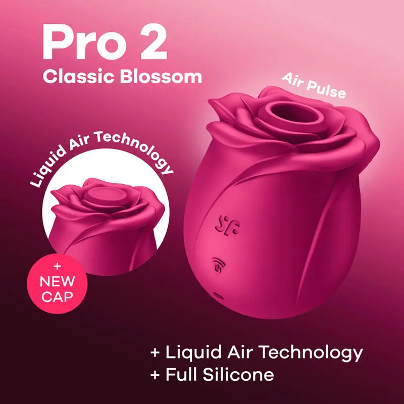 SATISFYER - AIR PULSE VIBRATORE PRO 2 CLASSIC BLOSSOM - immagine 8