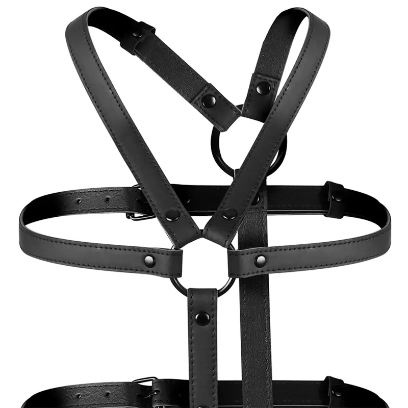 FETISH SUBMISSIVE BONDAGE - IMBRACATURA REGOLABILE TORSO E BRACCIA - immagine 4