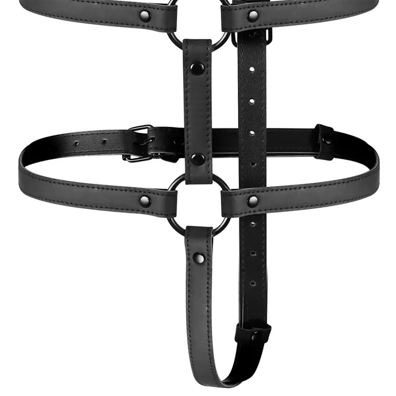 FETISH SUBMISSIVE BONDAGE - IMBRACATURA REGOLABILE TORSO E BRACCIA - immagine 5