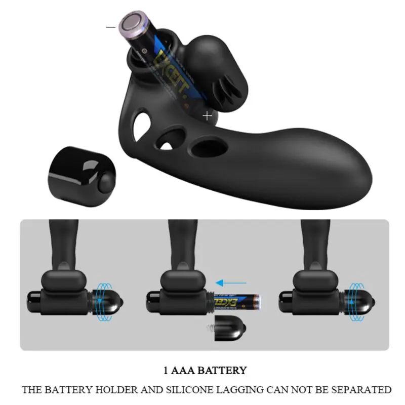 PRETTY LOVE - COPERTURA PER DITA VIBRATORE ORLANDO NERA - immagine 9