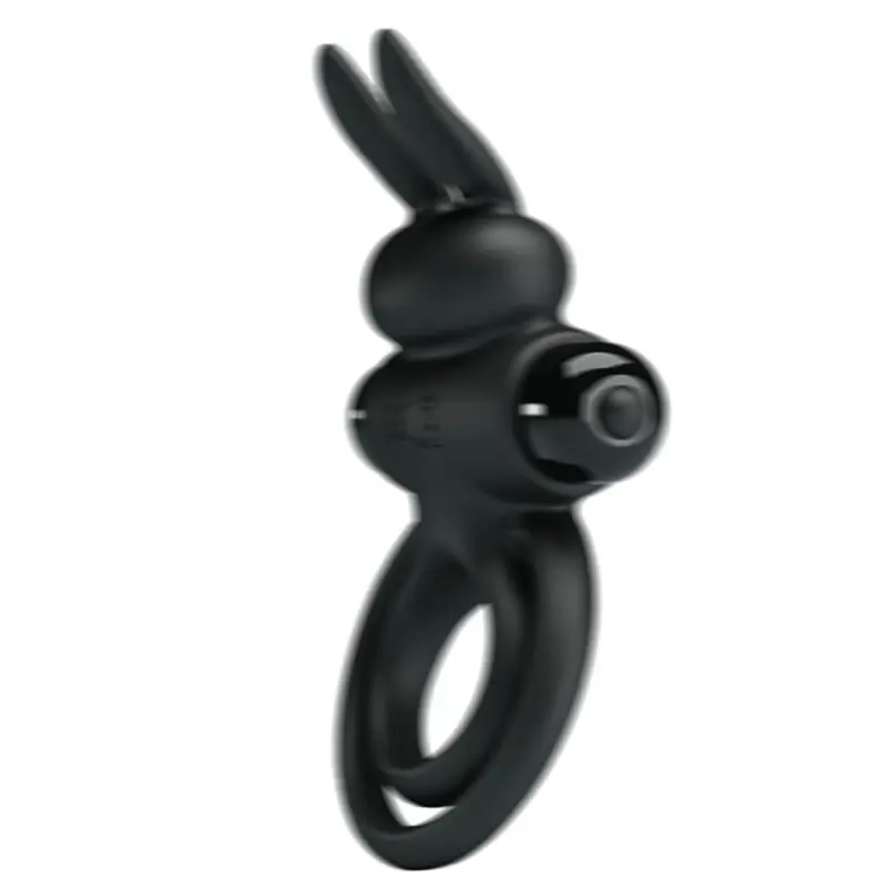 PRETTY LOVE - ANELLO VIBRATOR III RABBIT PER PENE NERO - immagine 5