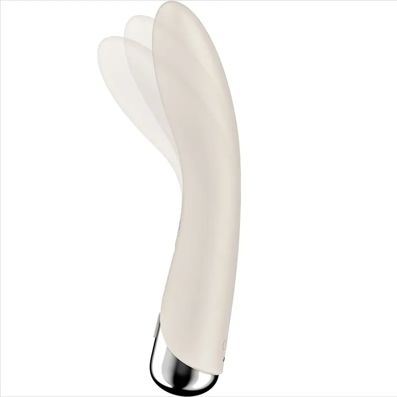 SATISFYER - VIBRATORE ROTATORE SPINNING VIBE 1 G-SPOT BEIGE - immagine 5