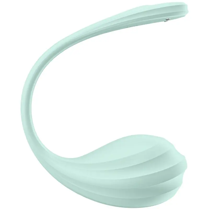 SATISFYER - STIMOLATORE PUNTO G PETALE LISCIO VERDE ACQUA APP GRATUITA - immagine 11