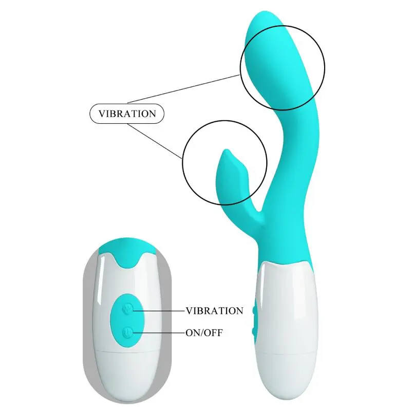 PRETTY LOVE - VIBRATORE BRIGHTY G-SPOT VERDE ACQUA - immagine 19