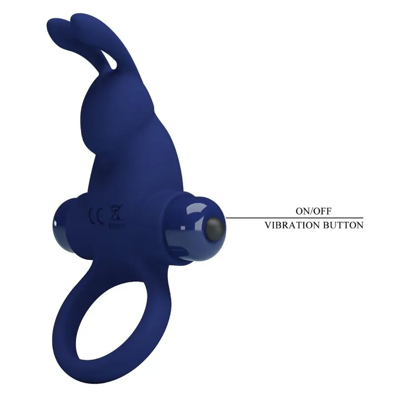 PRETTY LOVE - JIRO ANELLO CONIGLIO CON VIBRAZIONE BLU - immagine 7