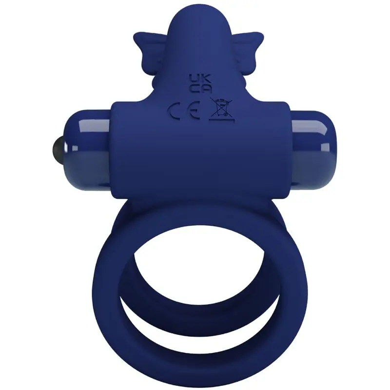 PRETTY LOVE - JAMELE DOPPIO ANELLO CON VIBRAZIONE E STIMOLATORE FARFALLA BLU - immagine 5