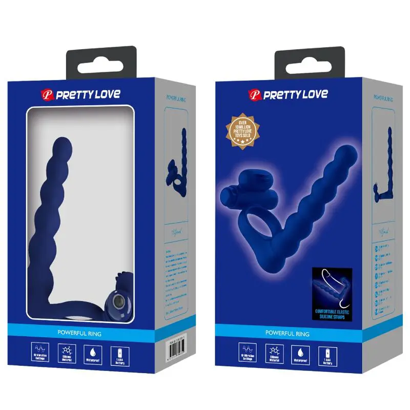 PRETTY LOVE - AJMAL ANELLO VIBRANTE CON SPINA BLU - immagine 2