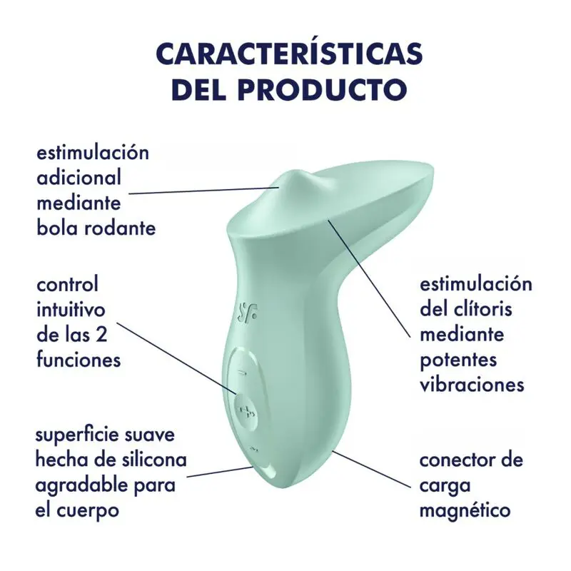 SATISFYER – Exciterrr Vibratore Lay-On Clitorideo Menta - immagine 4
