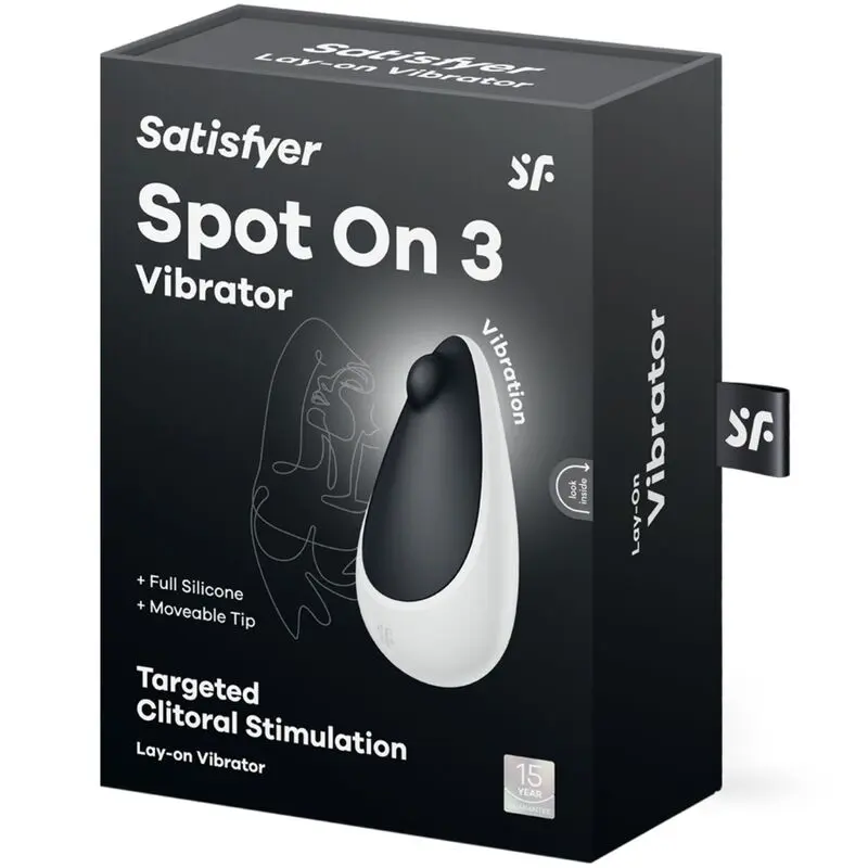 SATISFYER - SPOT ON 3 STIMOLATORE CLITORALE NERO - immagine 5