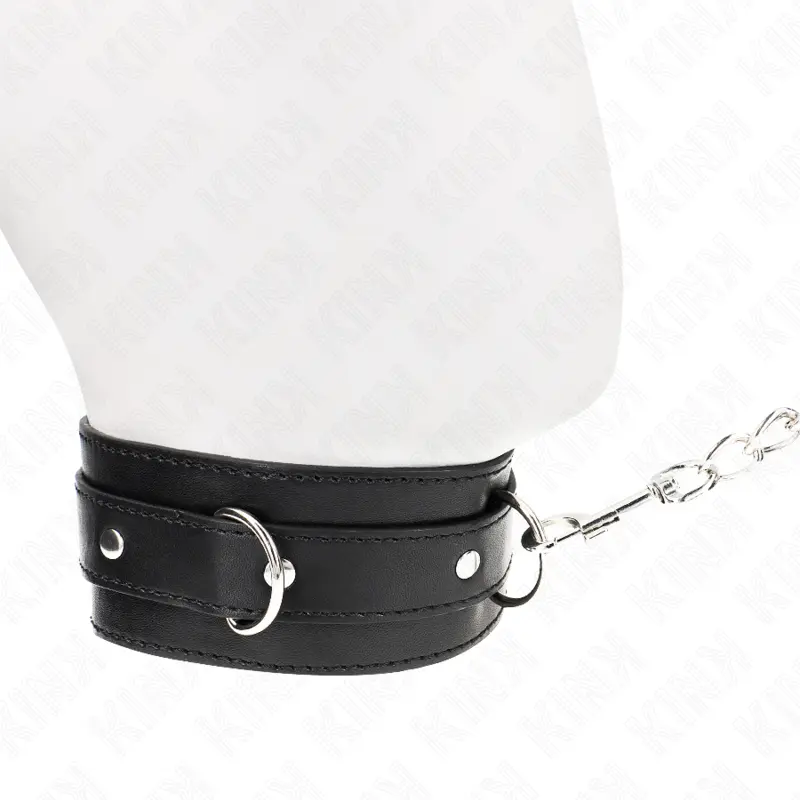 KINK - COLLARE CON CINTURA 65 CM CON CINTURINO NERO 54 X 4,5 CM - immagine 3