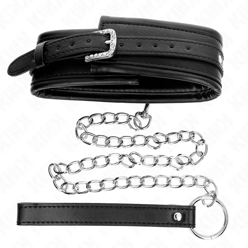 KINK - COLLANA CON CINTURINO CON FIBBIA LUCIDA 65 CM 48.5 CM X 5.3 CM - immagine 5