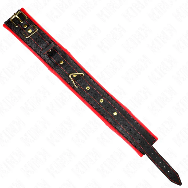KINK - COLLANA CON CINTURINO IN SIMILPELLE SPUGNA MODELLO 2 REGOLABILE 37-54 CM X 3 CM - immagine 6