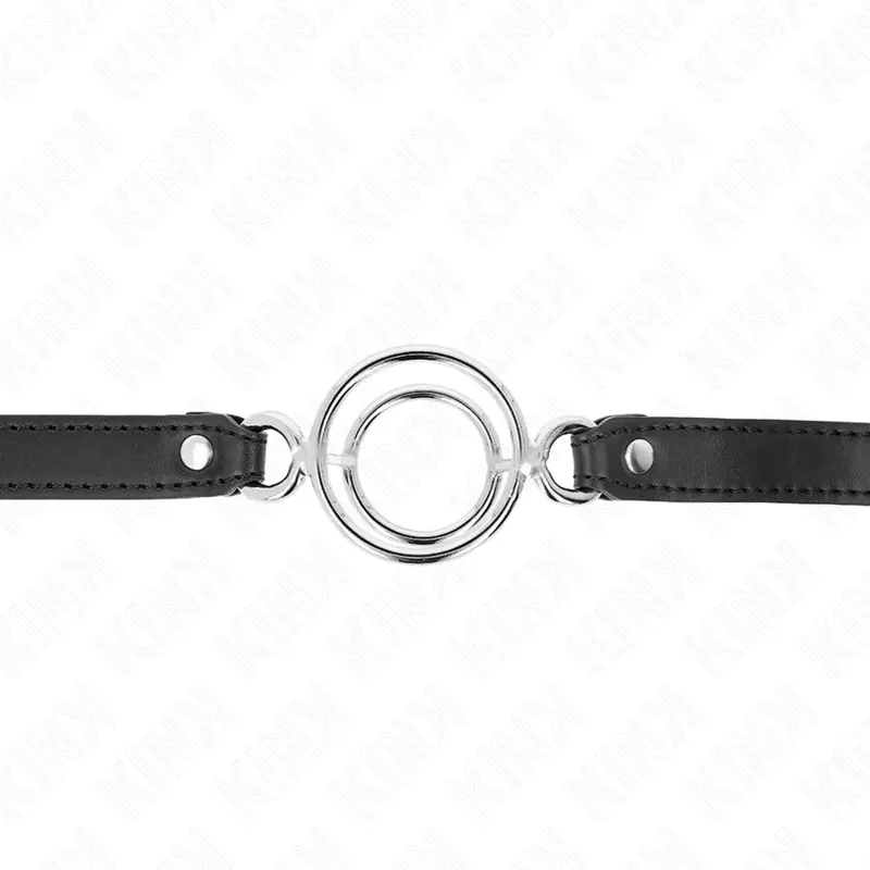 KINK - BAVAGLIO CON O-RING MULTIPLI 5 CM NERO 63 X 2,5 CM - immagine 3