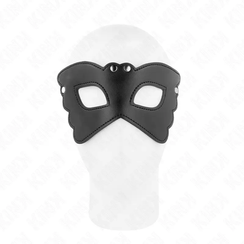 KINK - MASCHERA IN SIMILPELLE A FORMA DI FARFALLA 20 x 9 CM - immagine 2