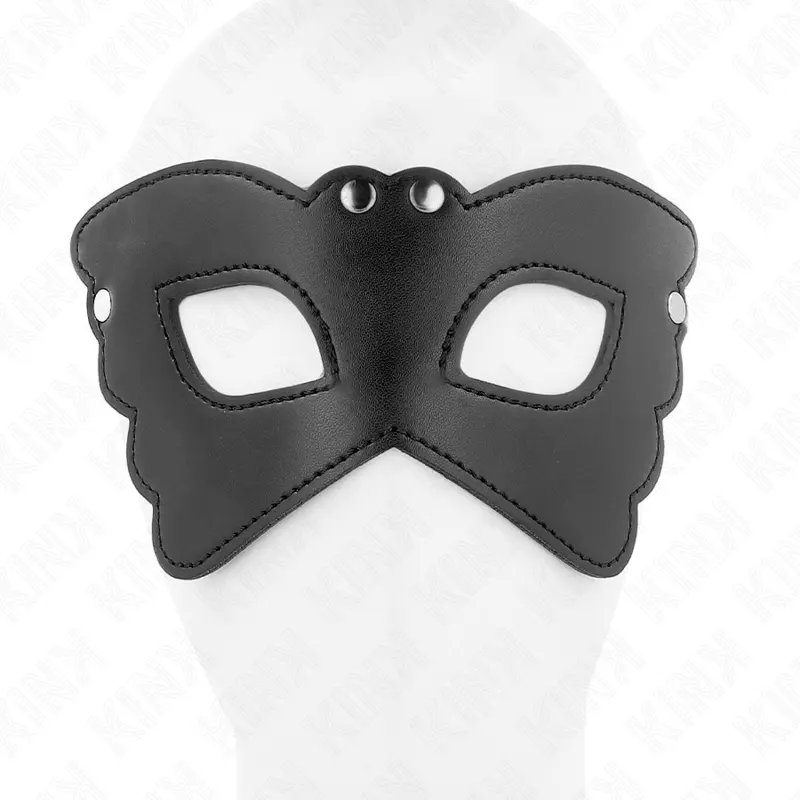 KINK - MASCHERA IN SIMILPELLE A FORMA DI FARFALLA 20 x 9 CM - immagine 4