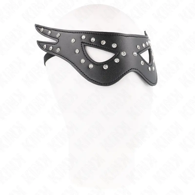 KINK - MASCHERA SEXY IN SIMILPELLE MODELLO 2 27 x 13 CM - immagine 3