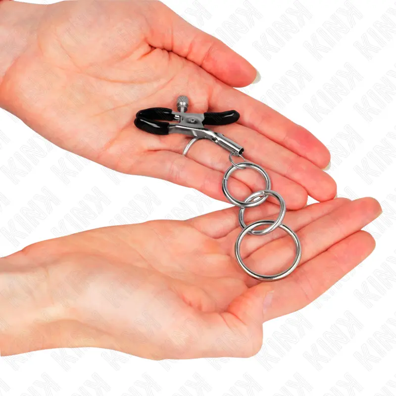KINK - MORSETTO PER CAPEZZOLO CON 3 O-RING 6 CM - immagine 3