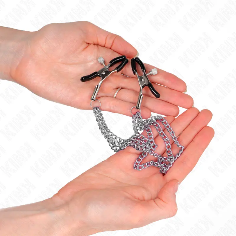 KINK - PINZE PER CAPEzzoli CON 3 CATENE ARGENTO 20/23/28 CM - immagine 3