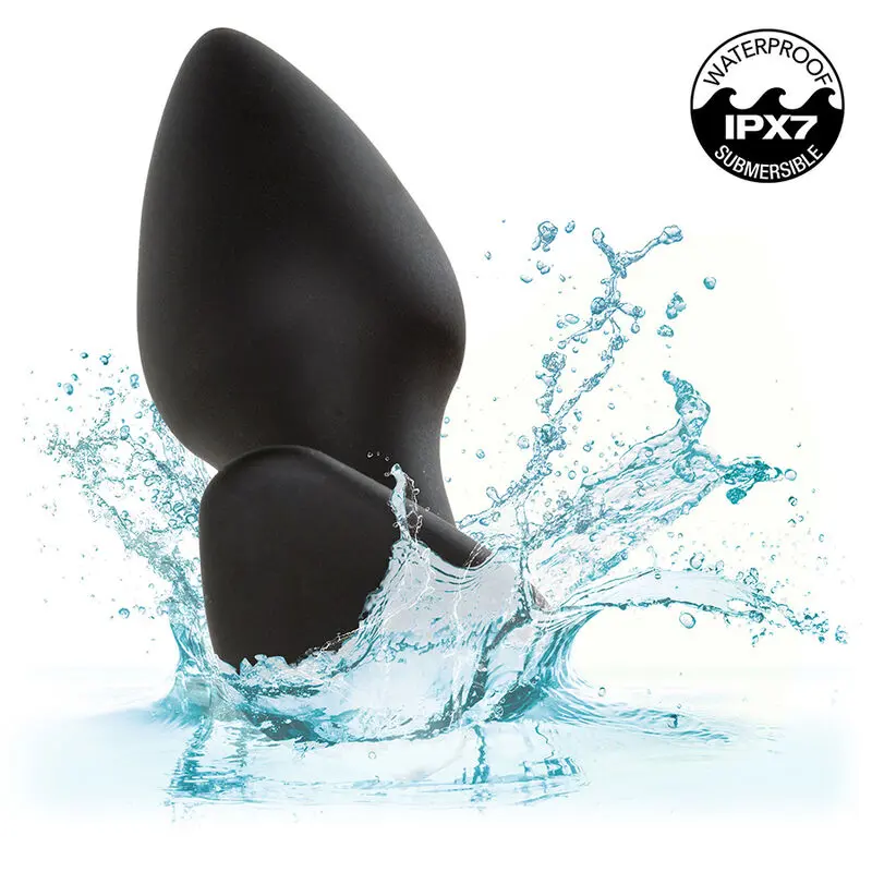 CALEXOTICS - ROCK BOTTOM PERFECT ANAL PLUG 10 VIBRAZIONI SILICONE NERO - immagine 10