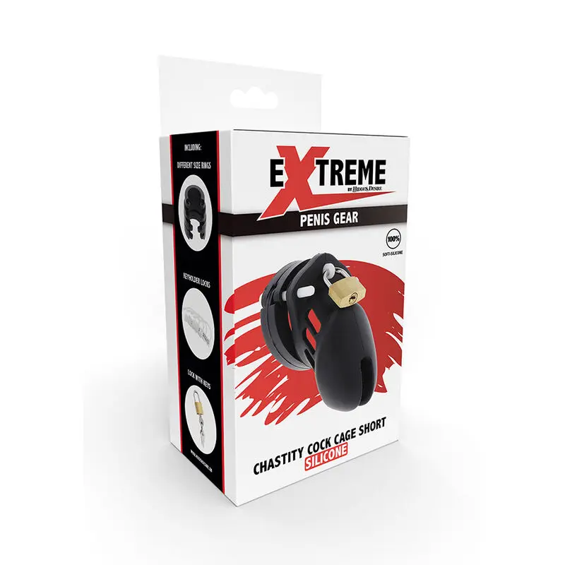 HIDDEN DESIRE - EXTREME GABBIA PER CAZZO IN SILICONE TAGLIA S NERA - immagine 10