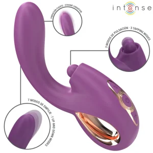 Vibratore punto G LALI INTENSE con funzione di spinta automatica e vibrazione regolabile. Silicone medicale, impermeabile IPX7 e ricaricabile USB per un piacere intenso e personalizzato